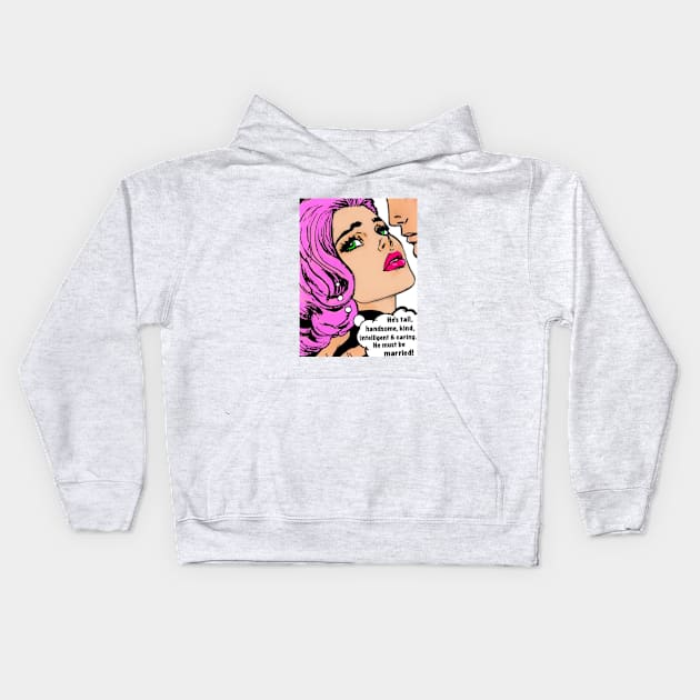 Pop art love Kids Hoodie by Mabbatt